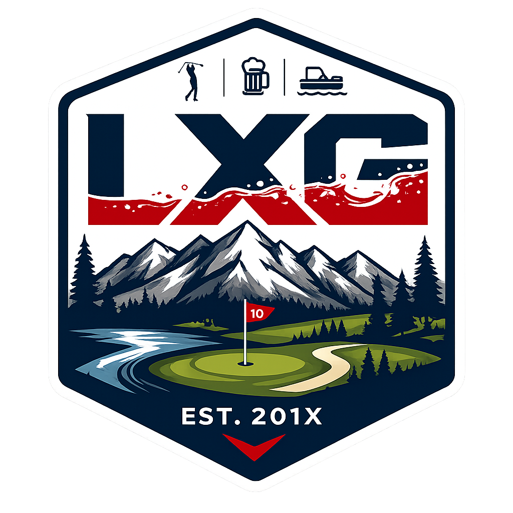 LXG mountain golf badge